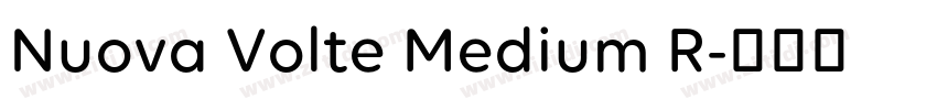 Nuova Volte Medium R字体转换
